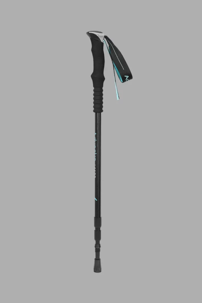 Adventra Hiking pole | Lightweight | Ergonomic Grip | Collapsable With Length Adjustment | ET1103 | Black