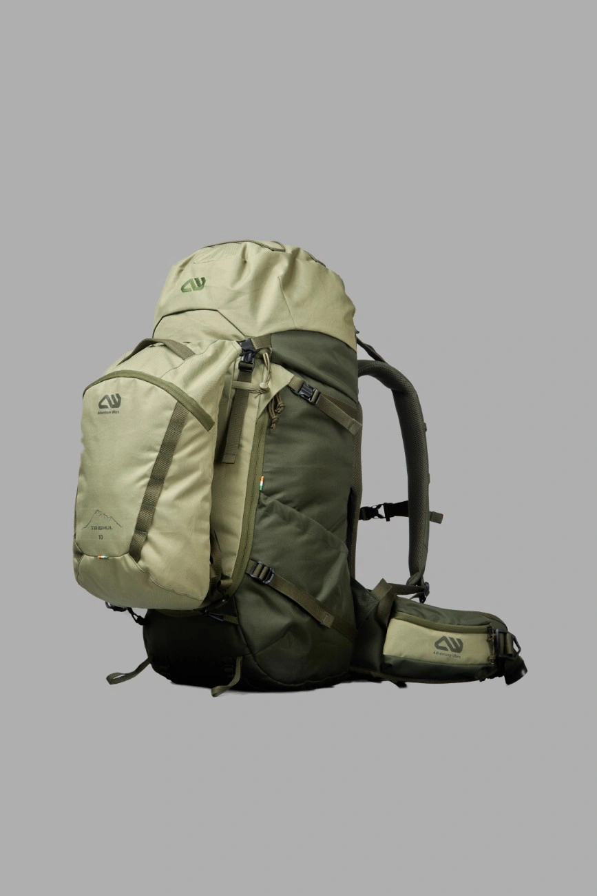 Adventure Worx Trishul 50L Modular Trekking Rucksack (40L + 10L Daypack)