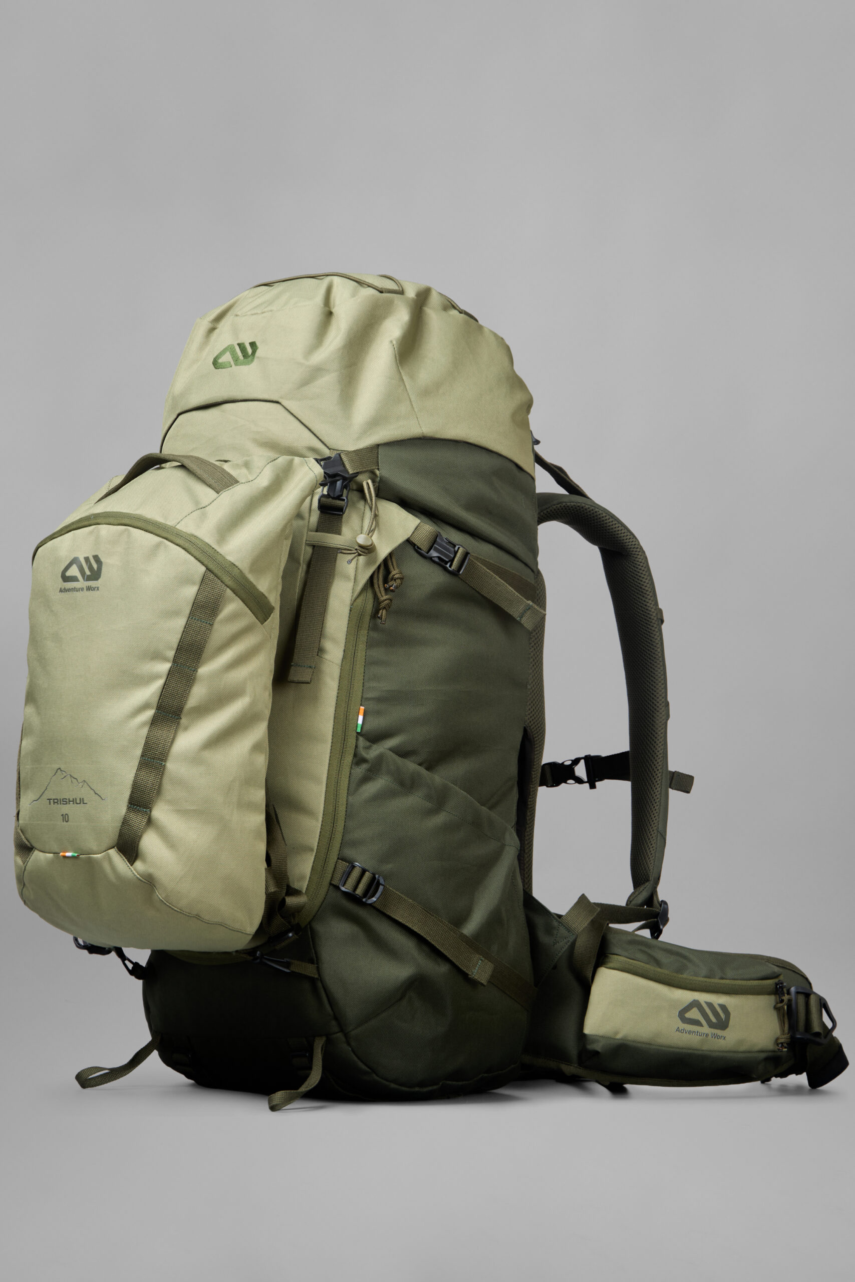 Adventure Worx Trishul 50L Modular Trekking Rucksack (40L + 10L Daypack)