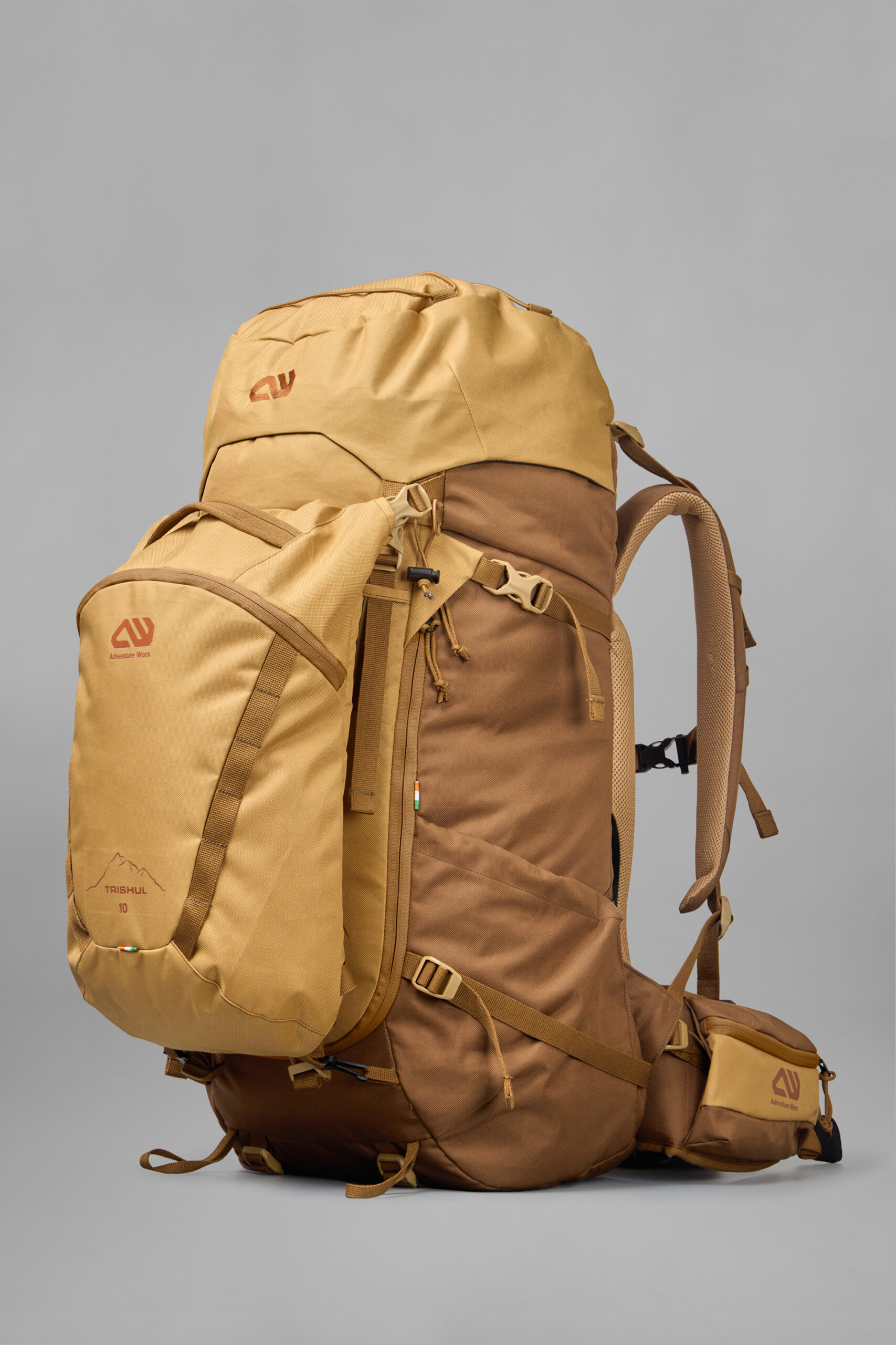 Adventure Worx Trishul 70L Modular Trekking Rucksack (60L + 10L Daypack)