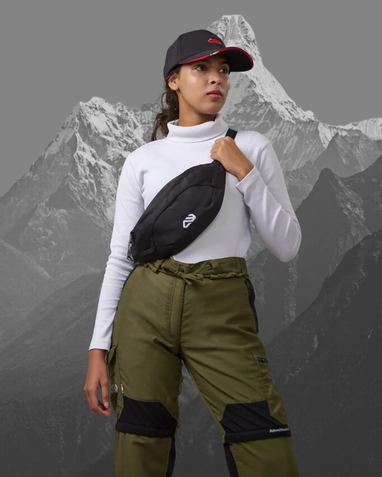 Person wearing the Go X Inn waist belt